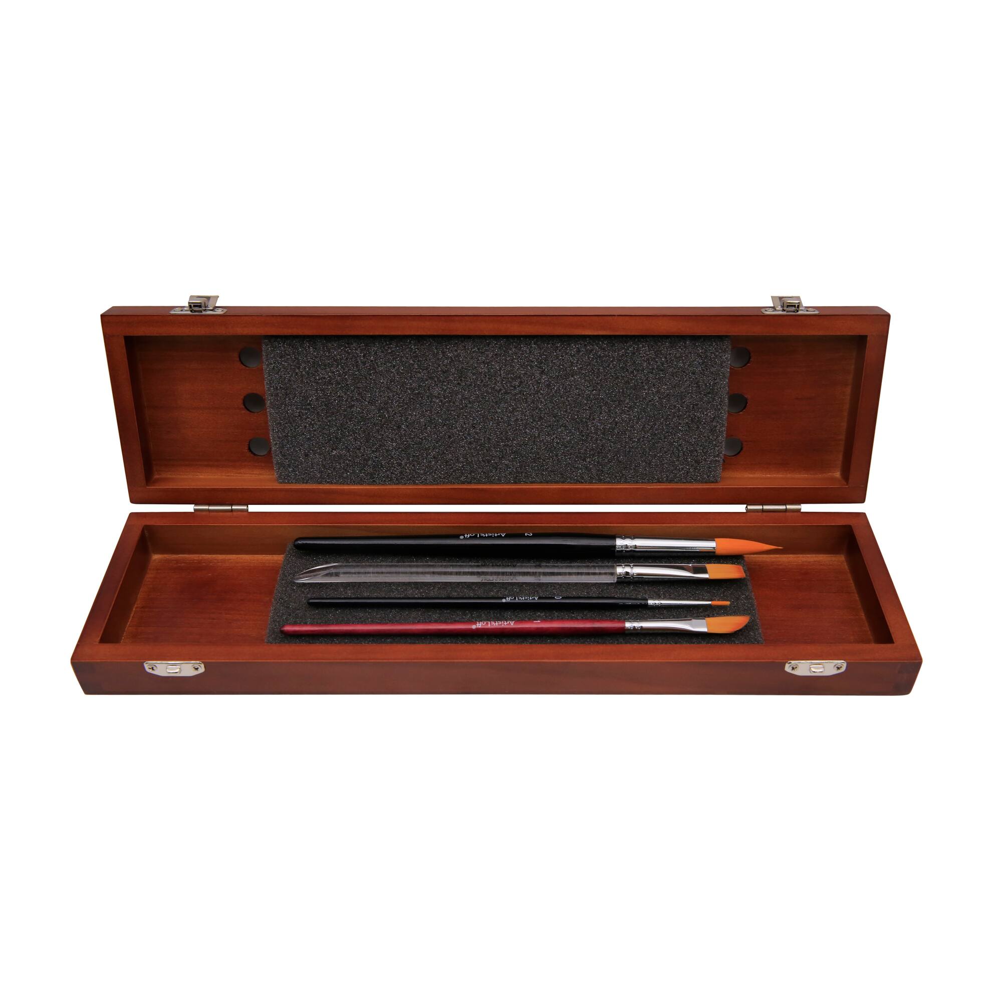 6 Pack: Wooden Box Brush Set by Artist's Loft™
